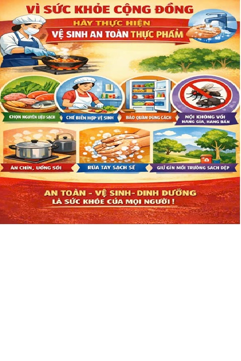 Tuyên truyền hưởng ứng Tháng hành động an toàn thực phẩm năm 2026 (15/4/2026 – 15/5/2026)